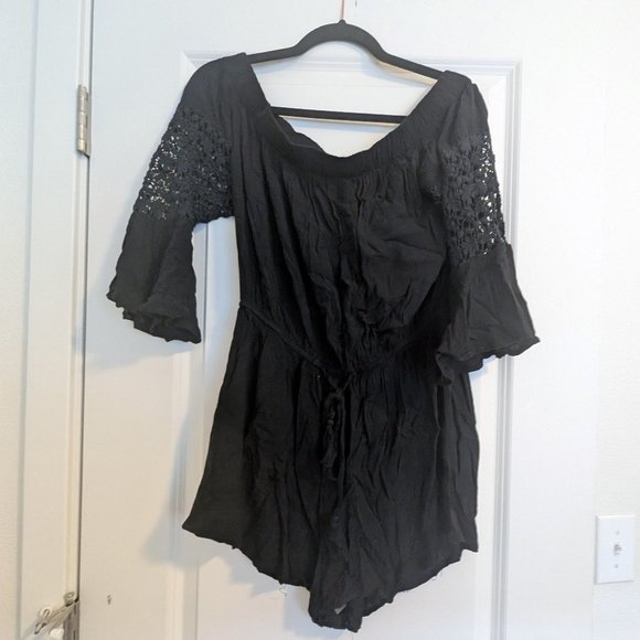 Off the Shoulder Romper - Picture 1 of 5